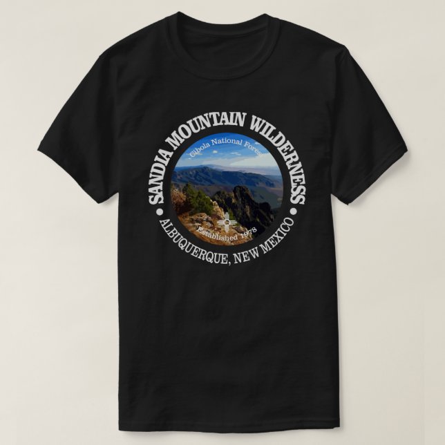 Sandia Mountain Wilderness T Shirt (Design framsida)
