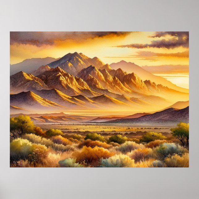 Sandia Mountains New mexico Poster (Framsidan)