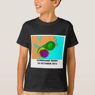 Sandig 29 Oktober för orkan 2012 karta Tee Shirt