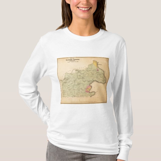 Sandig bäckförsamling t-shirt (Framsida)