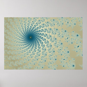 Sandig bubbelpoolaffisch poster