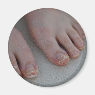 sandig fot magnet
