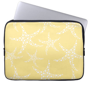 Sandig gult- och vitsjöstjärnamodell laptop sleeve
