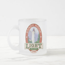 Sandig krokfyr frostad glasmugg