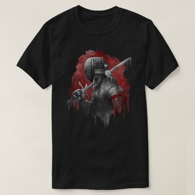 Sandig Longsword HEMA fäktare T Shirt (Design framsida)