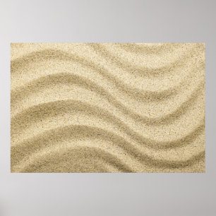 Sandig strandbakgrund 1 poster