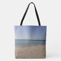 Sandig strandhimmel tygkasse