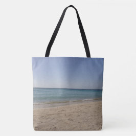 Sandig strandhimmel tygkasse