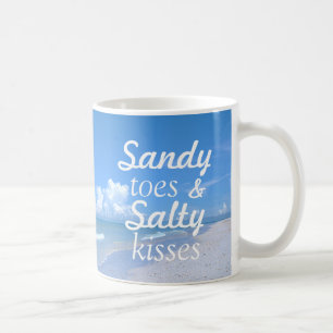 Sandiga Toes och salt kyssar Kaffemugg