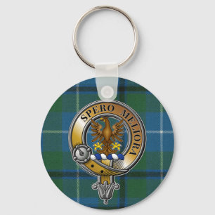 Sandilands Tartan & Badge Nyckelring