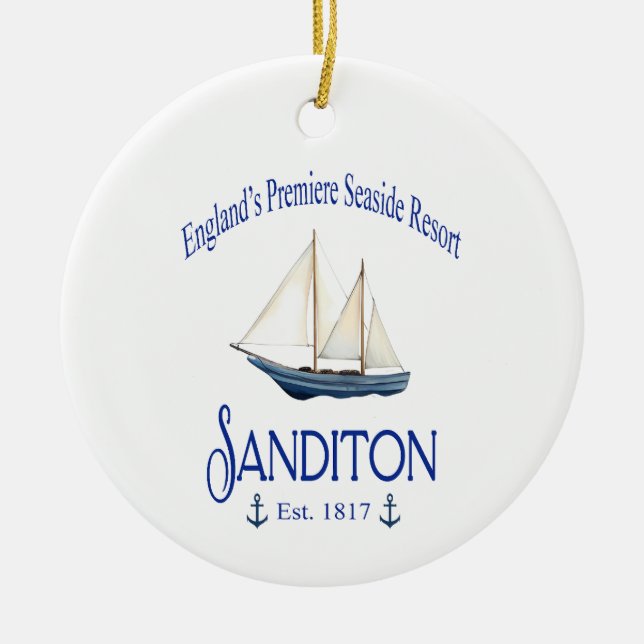 Sanditon Seaside Resort Ceramic Ornament (Framsidan)