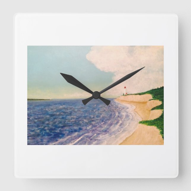 sandklocka fyrkantig klocka (Framsida)