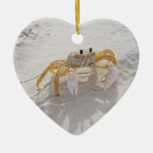 Sandkrabbaprydnad Julgransprydnad Keramik