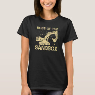 Sandlåda Boss Grävmaskinist Tung Utrustning Operat T Shirt