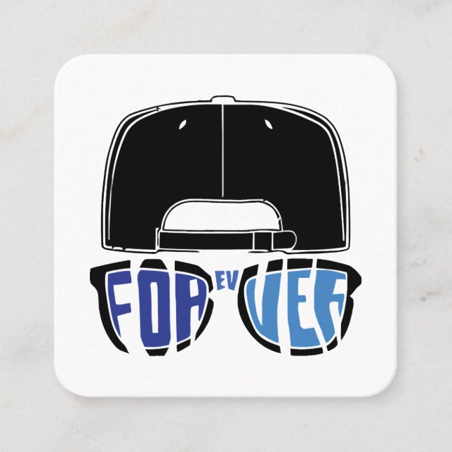 Sandlot Forever Fyrkantigt Visitkort (Framsida)