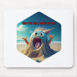 Sandman säger: "Vem vaktar mig?" Musmatta