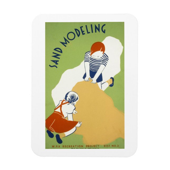 Sandmodellering Magnet (Vertikal)