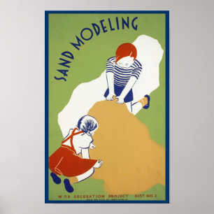 Sandmodellering Poster