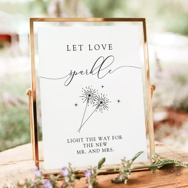 Sändning av ASHER Calligraphy Bröllop-miniatyrdiag Poster (Skapare uppladdad)