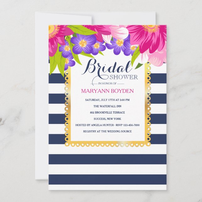 Sändning av Blommigt inbjudan (Framsida)