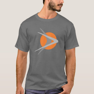 Sändning av Logotyp för återpublicering av sci-Fi T Shirt