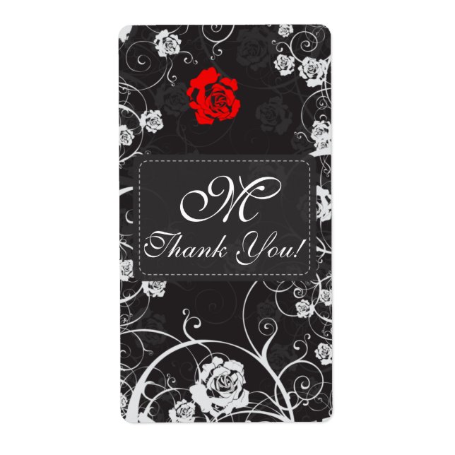 Sändningsetikett för skymningMonogramtack Fraktsedel (Framsidan)