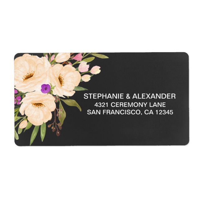 Sändningsetiketter för svart fraktsedel (Framsidan)