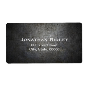 Sändningsetiketter för svart METALL Fraktsedel