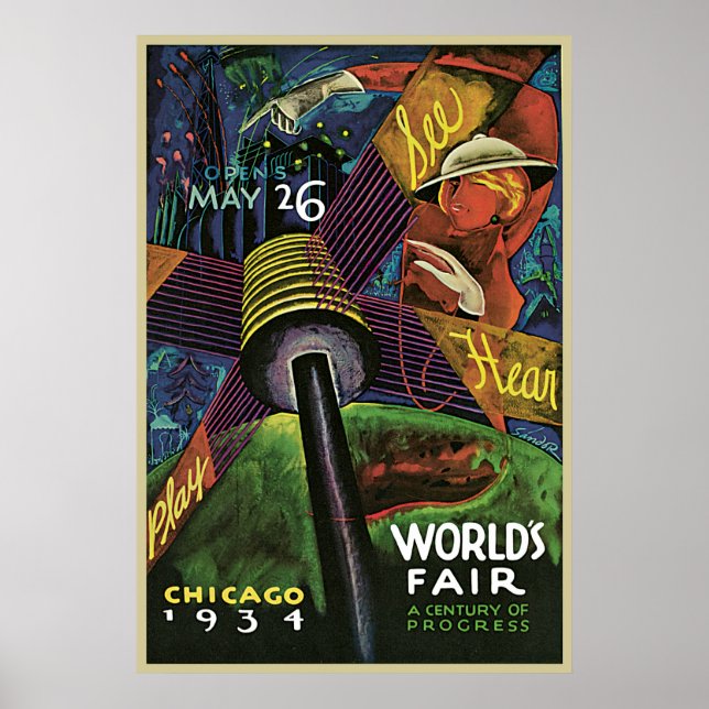 Sandor Chicago World's Fair Poster (Framsidan)