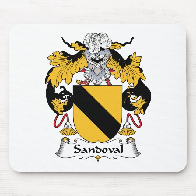 Sandoval familjvapensköld musmatta (Framsidan)