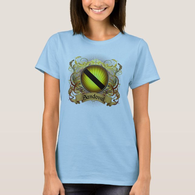 Sandoval Family Crest T-shirt (Framsida)