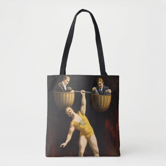 Sandow Eugen Sandow Vaudeville Tyngdlyftare Tygkasse (Framsida)