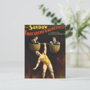 Sandow Eugen Sandow Vaudeville Tyngdlyftare Vykort
