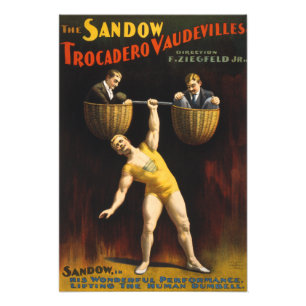 Sandow Eugen Sandow Vaudeville Weightlifter Fototryck