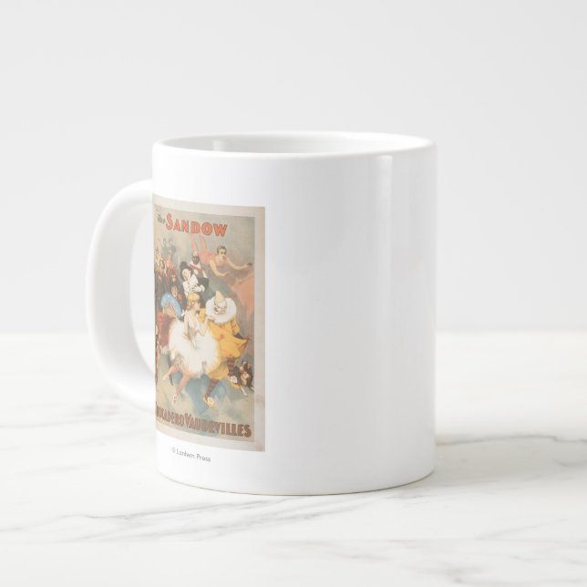Sandow Trocadero Vaudevilles Carnival Theme Jumbo Mugg (Framsida vänster)