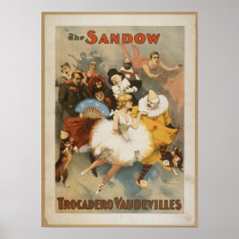 Sandow Trocadero Vaudevilles Poster