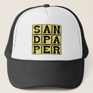 Sandpaper, Woodworkers's Verktyg Truckerkeps