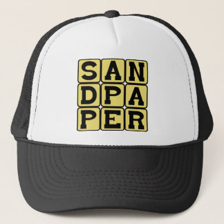 Sandpaper, Woodworkers's Verktyg Truckerkeps