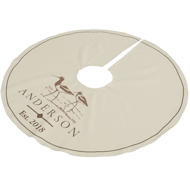 Sandpiper Birds | PERSONLIG Julgransmatta Borstad Polyester (Vinklad)