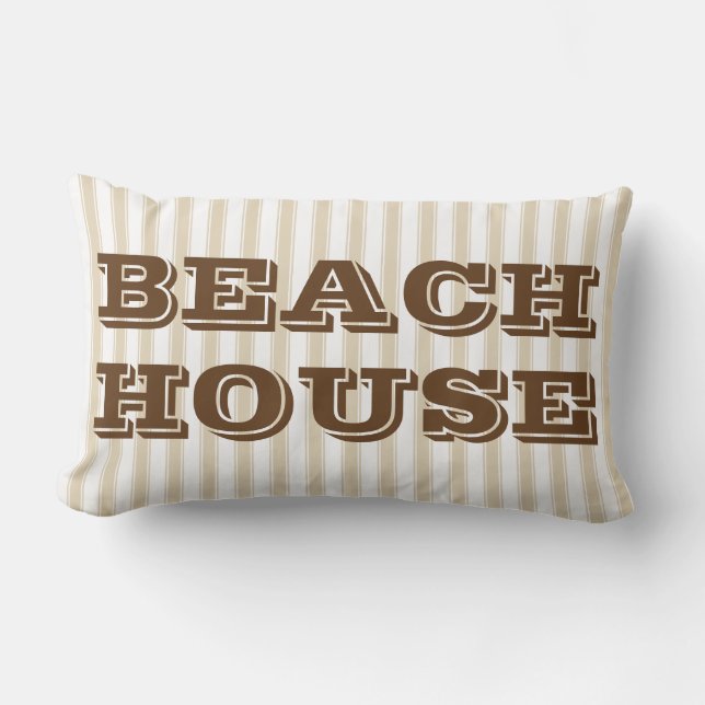 Sandpiper Birds & Rand Beach House Neutralt Lumb Lumbarkudde (Framsida)