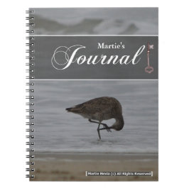Sandpiper Bows Journal Anteckningsbok Med Spiral