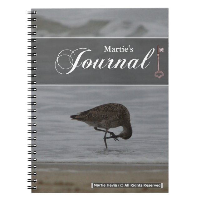 Sandpiper Bows Journal Anteckningsbok Med Spiral (Framsidan)