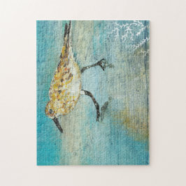 Sandpiper Coastal Bird Ocean Pussel