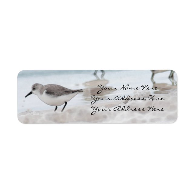 Sandpiper Returetiketter Returadress Etikett (Framsidan)