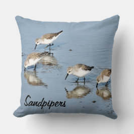 Sandpiper Sea Birds Dekorativ kudde