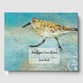 Sandpiper Shorebird Coastal Beach House Guest Bok