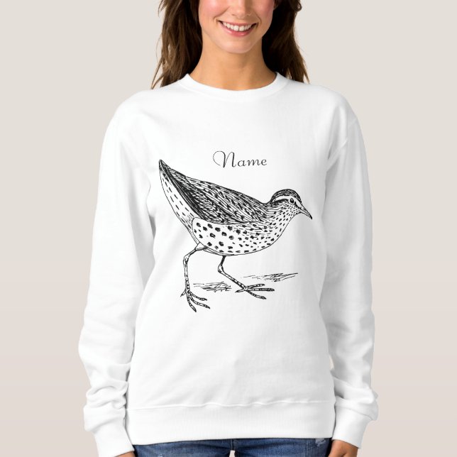 Sandpiper Shorebird Thunder_Cove T Shirt (Framsida)
