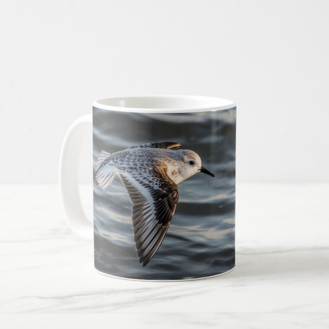 Sandpiper Spara Vår Shorebird Mugg by RoseWrites (Framsida vänster)