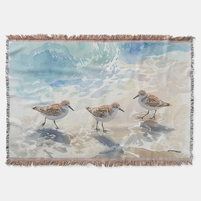 Sandpipers Beach Art Filt (Framsidan)