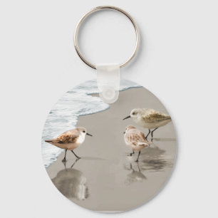 Sandpipers på shorelinen nyckelring